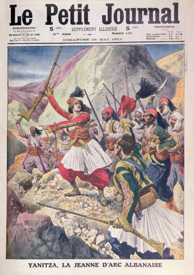 यानित्ज़ा, द अल्बियन जोन ऑफ़ आर्क, ले पेटिट जर्नल से, 28 मई 1911 द्वारा फ्रेंच स्कूल