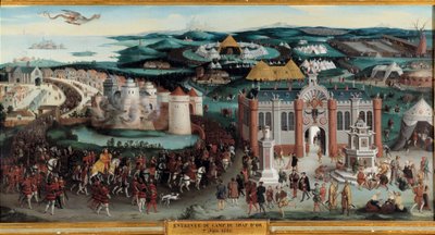 7 जून को कैंप डू क्लॉथ डी'ओर में फ्रेंकोइस I और हेनरी VIII का साक्षात्कार द्वारा फ्रेडरिक बाउटरवेक