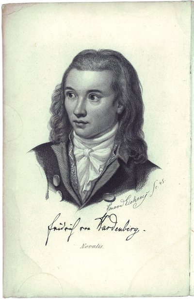 कवि नोवालिस का चित्रण 1772-1801, 1845 द्वारा फ्रेडरिक एडुर्ड आइचेंस