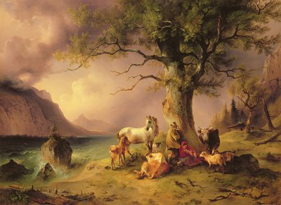 सुरक्षात्मक वृक्ष c1840 द्वारा फ्रेडरिक गौर्मन