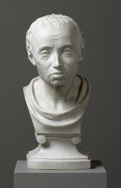 इमैनुएल कांट (1724-1804) का पोर्ट्रेट, 1801 (संगमरमर) द्वारा Friedrich Hagemann