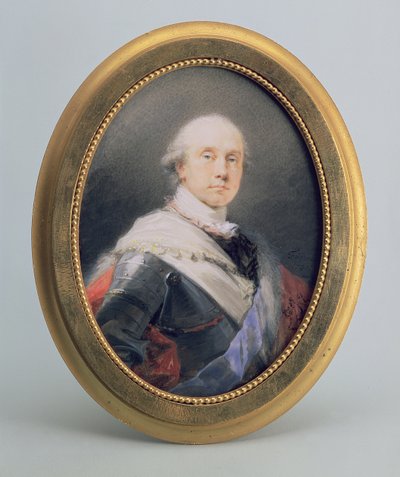 नासाओ-सिजेन के राजकुमार चार्ल्स निकोलस ओथन के पोर्ट्रेट, 1790 (हाथी दांत पर wc और gache) द्वारा फ्रेडरिक हेनरिक फुगर