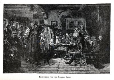 सिलेसियन सेना के लिए भर्ती, 1882 द्वारा फ्रेडरिक हिडेमैन