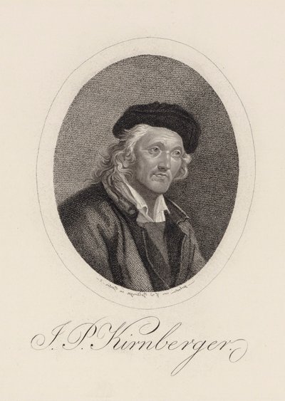 संगीतकार जोहान फिलिप किरनबर्गर का पोर्ट्रेट 1721-1783। द्वारा फ्रेडरिक विल्हेम बोलिंगर