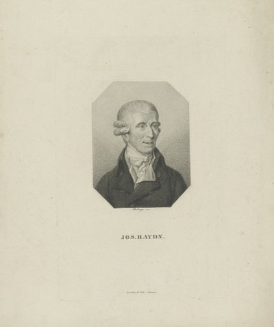 संगीतकार जोसेफ हेडन का चित्रण 1732-1809, 1818। द्वारा फ्रेडरिक विल्हेम बोलिंगर