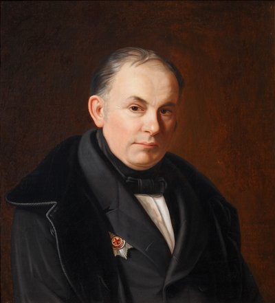 कवि वसीली ज़ुकोवस्की का पोर्ट्रेट 1783-1852, 1854 द्वारा फ्योडोर इवानोविच इगिन