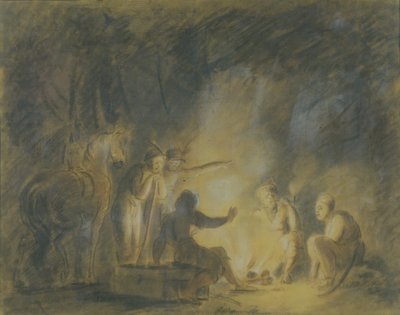 कैम्प फायर में, 1806 द्वारा फ्योडोर पेत्रोविच टॉल्स्टॉय