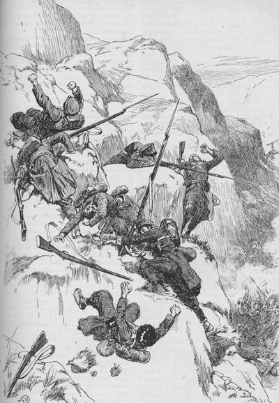 द रूटेड स्पैनियार्ड्स ने बीहड़ पक्षों पर चढ़ाई की, 1902 द्वारा जीबी