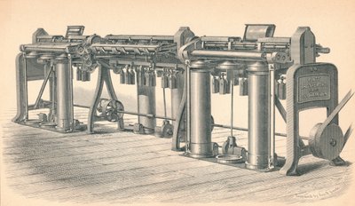 ड्रॉइंग फ्रेम, प्लैट, ब्रदर्स एंड कंपनी ओल्डहैम द्वारा, 1874 द्वारा जीबी स्मिथ
