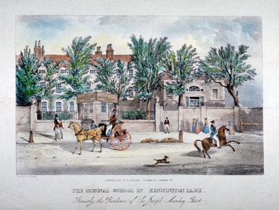 द लाइसेंस्ड विक्टुअलर्स स्कूल, केनिंगटन लेन, लैम्बेथ, लंदन, c1841। द्वारा जीएफ ब्रैग
