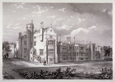 लैम्बेथ पैलेस, लंदन का दृश्य, c1830 द्वारा जीएफ ब्रैग