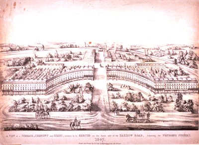 हैरो रोड, पैडिंगटन, 1847 द्वारा जीएल ली