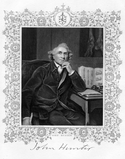 जॉन हंटर 1728-1793, स्कॉटिश सर्जन, 19 वीं सदी। द्वारा जीएच एडकॉक