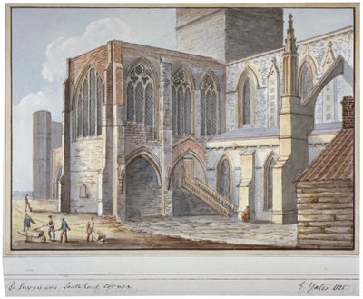 साउथवार्क कैथेड्रल, लंदन, 1825 द्वारा जी येट्स
