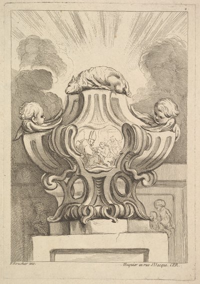 एक मूत्र के लिए डिज़ाइन, 1725-72। द्वारा गेब्रियल ह्यूक्वियर