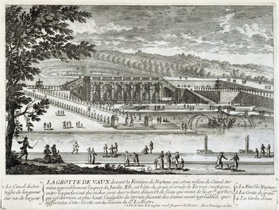 Vaux Le Visomte (Vaux-Le-Vicomte) की गुफा का दृश्य - पेरेल द्वारा, 17वीं शताब्दी के अंत में द्वारा गेब्रियल पेरेल