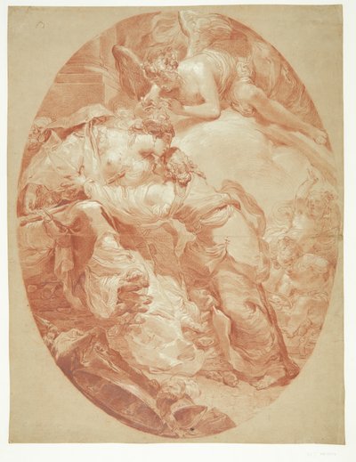 डिडो की मौत - अंडाकार रचना द्वारा गेटानो गंडोल्फी