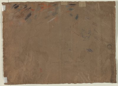 सिर का रेखाचित्र (पीछे की ओर) द्वारा गेटानो गंडोल्फी