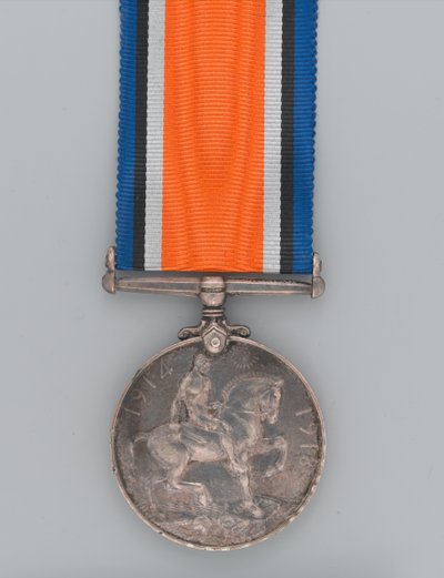 ब्रिटिश युद्ध पदक 1914-20 निजी आंद्रेया को प्रदान किया गया द्वारा गाइतनो मत्तेओ मोंटी