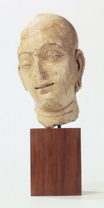भिक्षु, कुषाण वंश, 100-400 ईस्वी (प्लास्टर) द्वारा Gandhara School