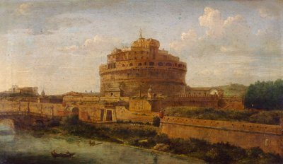 रोम में Castel Sant'Angelo, गैस्पर वैन विटेल, इटली के स्कूल के अज्ञात कलाकार द्वारा गैस्पर वान विटेल
