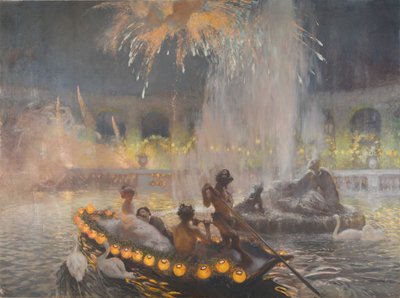 वर्साय, 1906 में नाइट पार्टी। द्वारा Gaston La Touche de