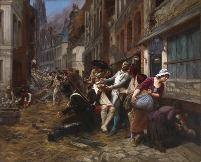 लिली की घेराबंदी की कड़ी, 1792, 1891। द्वारा गैस्टन थिओडोर मेलिंगुए