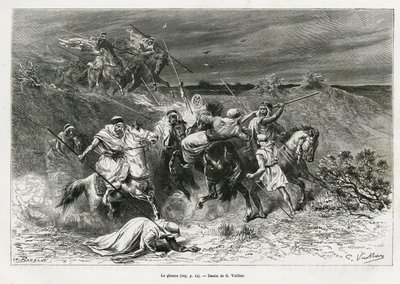 ग़ज़ौ, या रज़िया, हाथ से लूटना। लेडी अन्ना ब्लंट द्वारा 1878-1879 में एडौर्ड चार्टन (1807- द्वारा गैस्टन वूलीयर