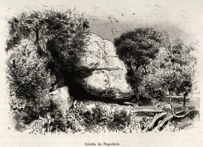 गुफा नेपोलियन, या नेपोलियन बोनापार्ट (1769-1821) एक बच्चे के रूप में अध्ययन और ध्यान करने के लिए शरण लेना पसंद करते थे। 1890 में गैस्टन वुइलियर (1845-1915) द्वारा उत्कीर्णन और कहानी "" ला कॉर्से ", ले टूर डू मोंडे, नोव्यू जर्नल डेस वॉयेज में द्वारा गैस्टन वूलीयर