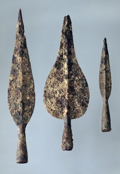 लांस एंड जेवलिन हेड्स, 475-300 ईसा पूर्व (कांस्य) द्वारा Gaulish