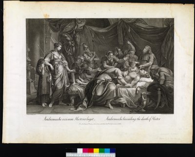 एंडोमैचे, हेक्टर की मृत्यु के बाद, 1764 में डोमिनिको कुनेगो द्वारा उत्कीर्ण किया गया द्वारा हेमिल्टन के बाद गेविन