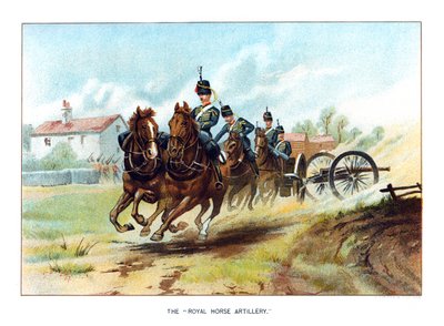 द रॉयल हॉर्स आर्टिलरी, c1890। द्वारा जेफ्री डगलस गिल्स