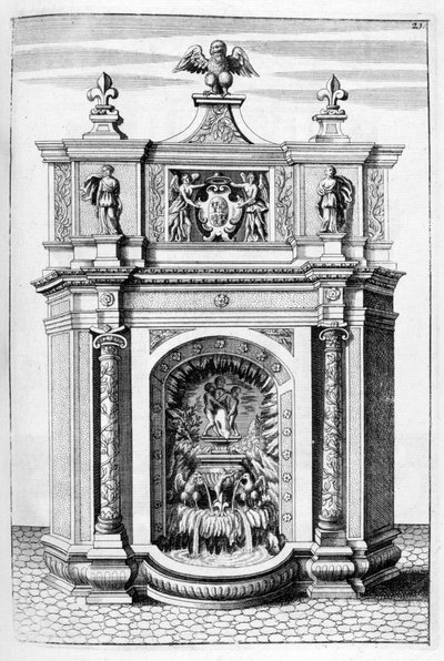 फाउंटेन डिजाइन, 1664 द्वारा जॉर्ज एंड्रियास बॉकलर