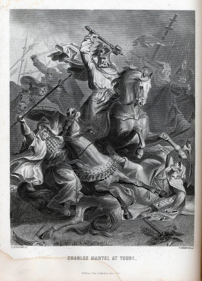 टूर्स में चार्ल्स मार्टेल, 1882 द्वारा जॉर्ज ब्लेबट्रेउ