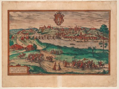 पृथ्वी, 1577 की Grodno शहरों से द्वारा जॉर्ज ब्रौन और फ्रांज होजेनबर्ग