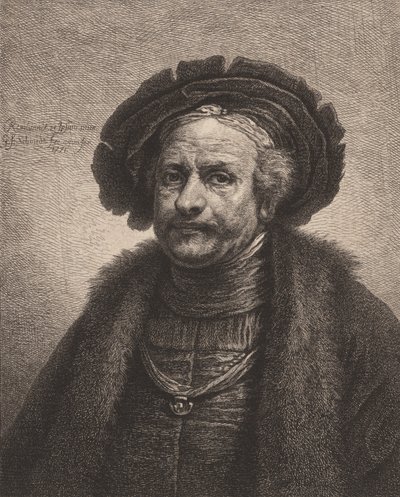 रेम्ब्रांट का स्व-चित्र, 1771। द्वारा जॉर्ज फ्रेडरिक श्मिट