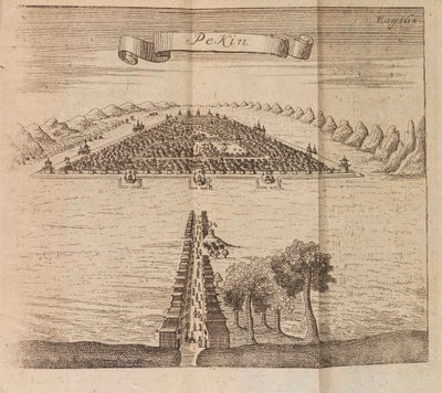 बीजिंग। ज़ार पीटर I द ग्रेट, 1719 द्वारा व्यवस्थित बीजिंग के लिए एक दूतावास का यात्रा वृत्तांत। द्वारा जॉर्ज जोहान निडर