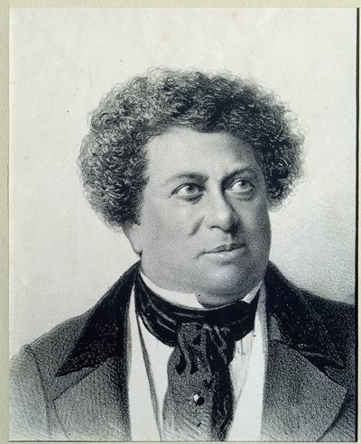लेखक अलेक्जेंड्रे डुमास का पोर्ट्रेट (1802-1870) द्वारा जॉर्ज विल्हेम टिम