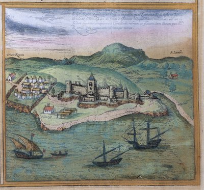 दुनिया से Elmina, c.1572 द्वारा जॉर्ज ब्रौन और फ्रांज होजेनबर्ग