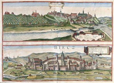 Sandomierz और Biecz, पोलैंड (उत्कीर्णन) द्वारा फ्रांसो