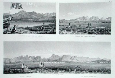 एडवर्ड फाइंडन (1791-1857) द्वारा उकेरी गई सर जॉन फ्रैंकलिन (1786-1847) द्वारा 'नैरेटिव ऑफ ए सेकेंड एक्सपीडिशन टू द शोर्स ऑफ पोलर सी इन द ईयर्स 1825-27' से रिचर्डसन की चेन, 1828 में प्रकाशित (उत्कीर्णन) द्वारा जॉर्ज (बाद में)