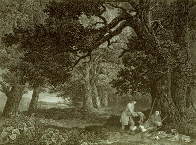शूटिंग के बाद एक रिपोज, प्लेट 4 (उत्कीर्णन) द्वारा जॉर्ज (बाद) स्टब्स