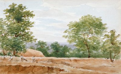 हाईगेट सुरंग, लंदन, 1812 की खुदाई से देखें द्वारा जॉर्ज अर्नाल्ड