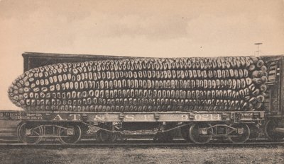 टेक्सास मकई का एक कार लोड, सीए। 1910. द्वारा जॉर्ज बी. कोर्निशो