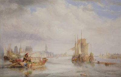 राइन पर कोलोन, 1835 द्वारा जॉर्ज बाल्मर