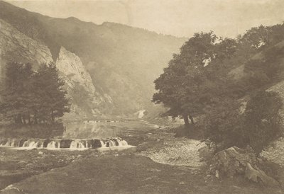 डोव डेल, डर्बीशायर, 1880 के दशक में प्रवेश, 1888 मुद्रित, 1880, 1888 मुद्रित। द्वारा जॉर्ज बैंककार्ट