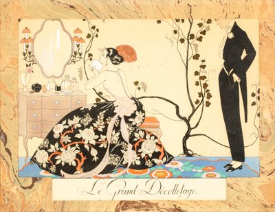Le Grand Décolletage, Le Bonheur du Jours या, Les Graces la Mode, 1924 से। द्वारा जॉर्ज नाई