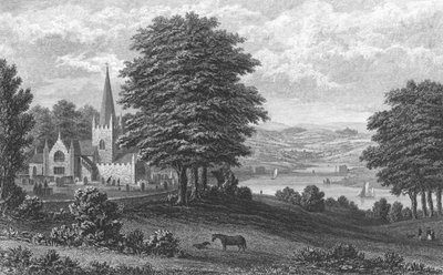 व्हिपिंगहैम चर्च, आइल ऑफ वाइट, 1851 द्वारा जॉर्ज ब्रैनन