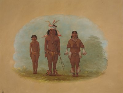 एक चेतिबो परिवार, 18541869। द्वारा जॉर्ज कैटलिन