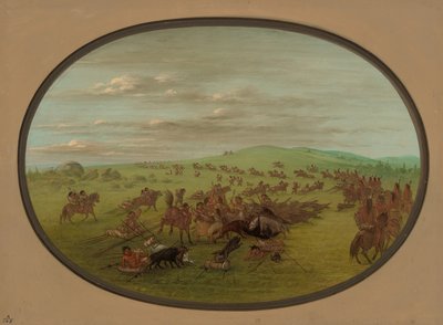 कैमंचीज़ मूविंग, 18611869। द्वारा जॉर्ज कैटलिन